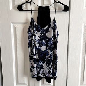 Reversible floral/black express tank